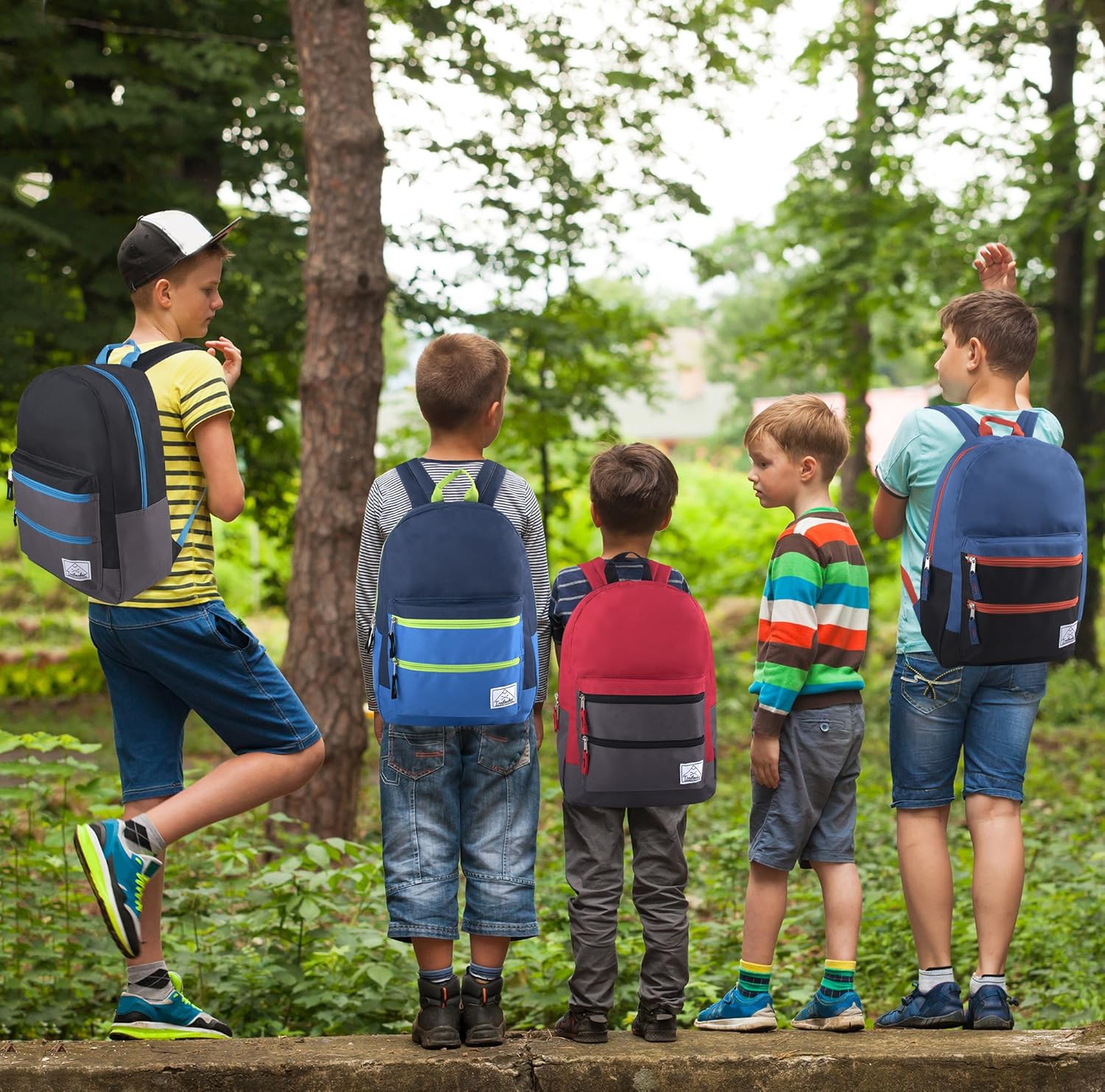 Trail maker Multi Pocket Multicolor Backpack with Adjustable Padded Straps - Image 8