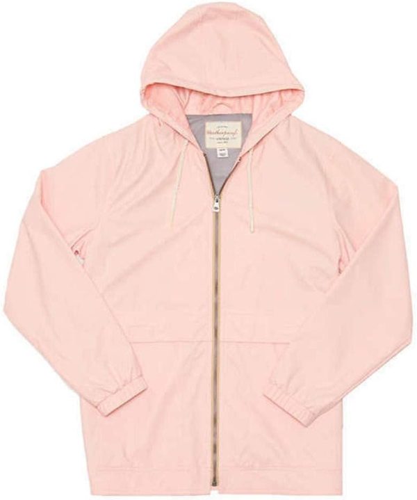 Womens Waterproof Coated Rain Jacket with Hood -Light Windbreaker Raincoat for Women-Hooded Rain Slicker - Image 3